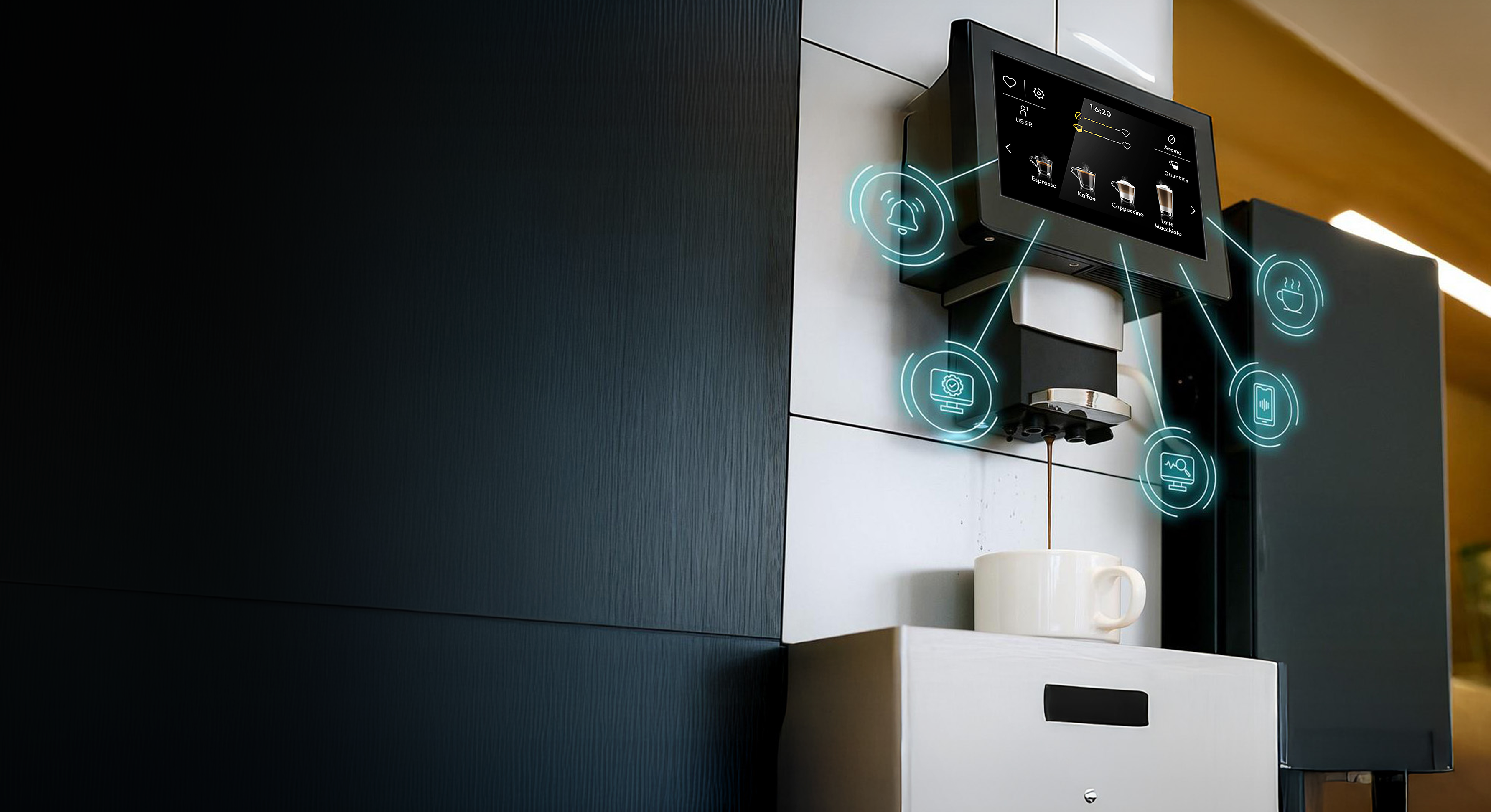smart coffee machines card